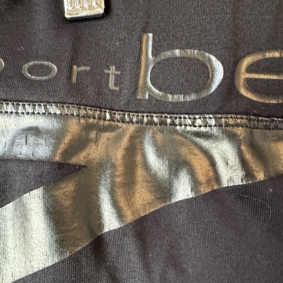 bebe Black Leggings Form-Fitting Stretchy Athleisure - Picture 2 of 5